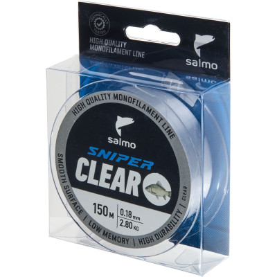 Леска монофильная SALMO SNIPER CLEAR 150/018